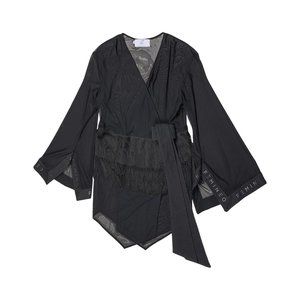 K2 in Black by Femineo Kimono/Cover-up in S/M (OS)